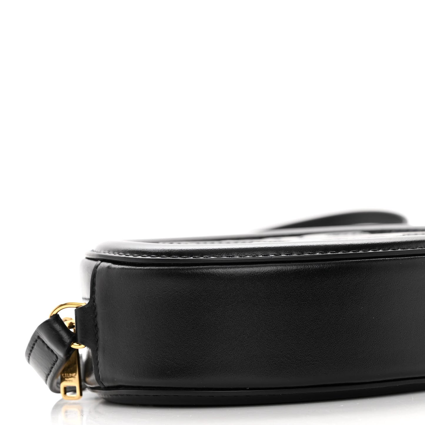Smooth Calfskin Cuir Triomphe Oval Bag Black
