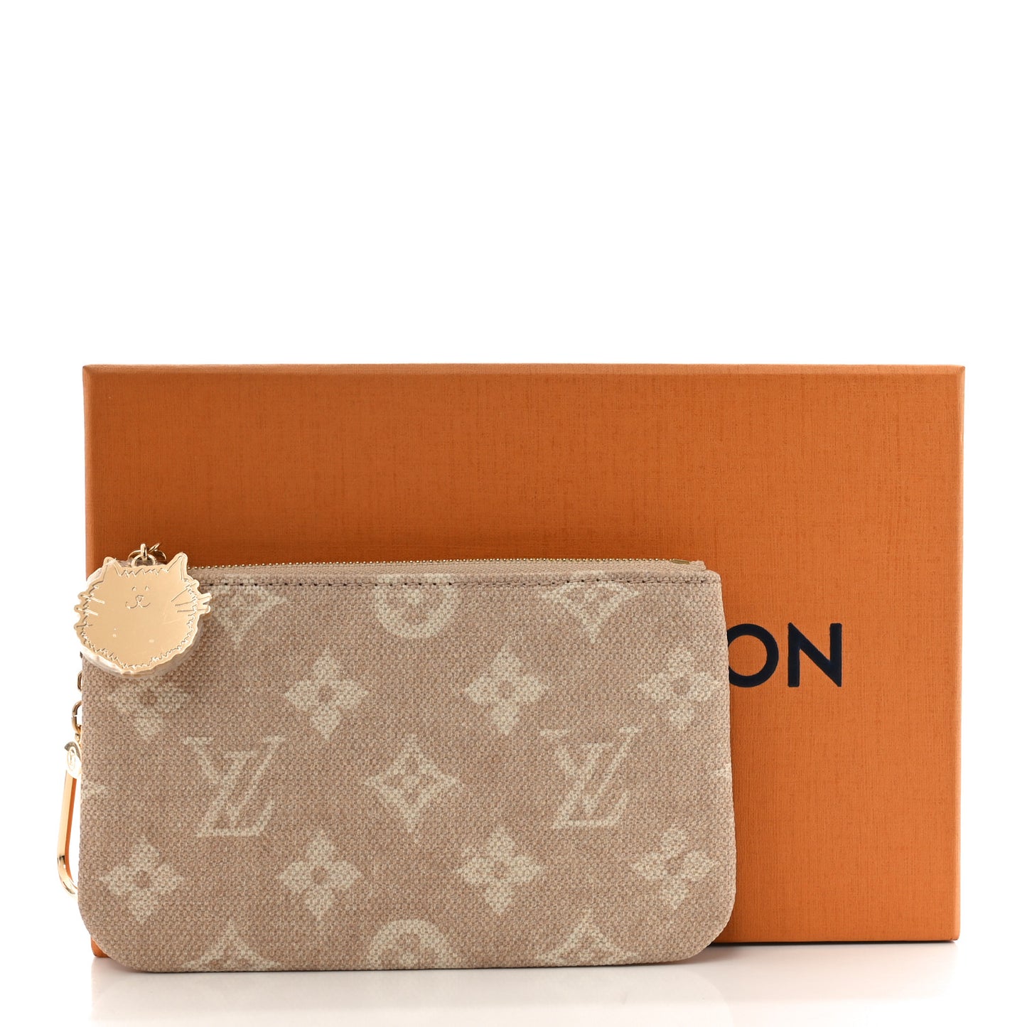 Monogram Coated Canvas Meowgram Key Pouch S
