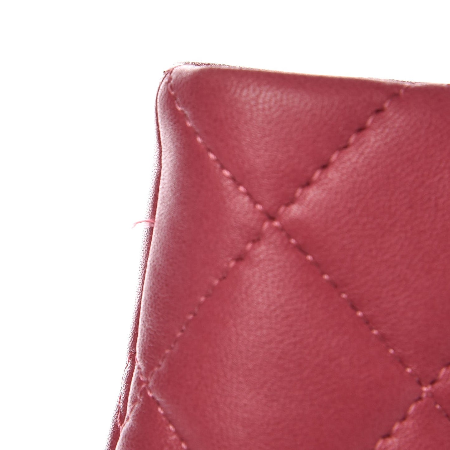 Lambskin Quilted Clutch Pink