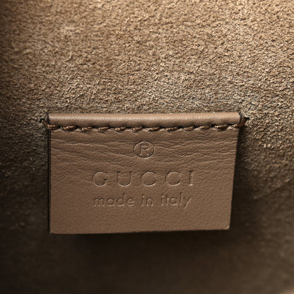 Gucci GG Supreme Monogram Suede Crystal Small Dionysus Shoulder Bag Beige Ebony Taupe 6 of 10