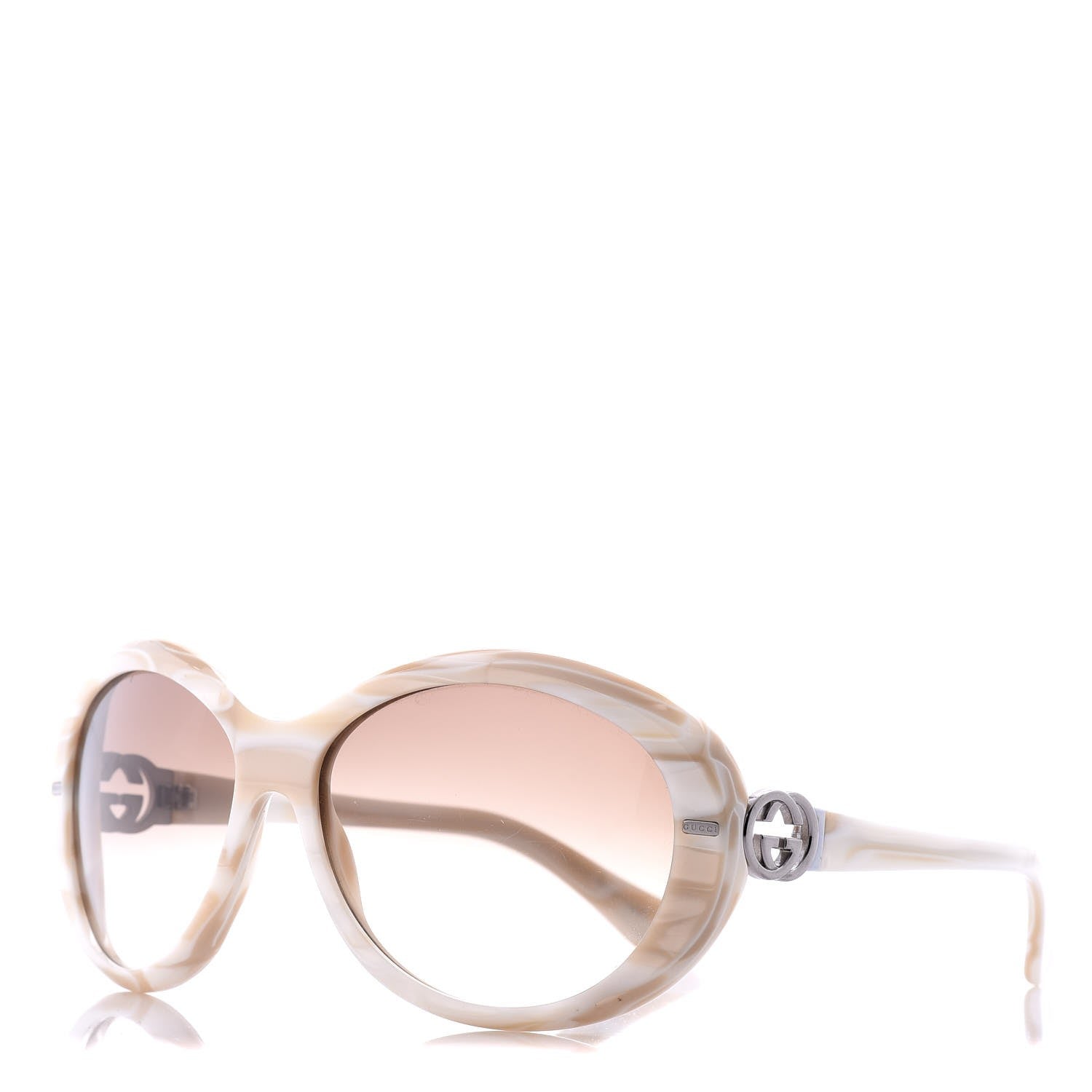 Gucci Acetate Oval Sunglasses GG2988/S White 1 of 7