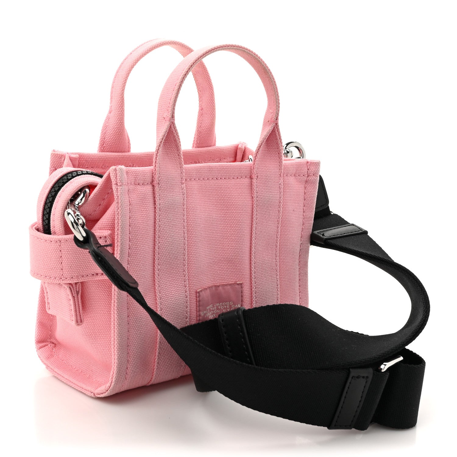 Marc Jacobs Cotton Canvas The Tote Crossbody Bag Ribbon Pink 3 of 9