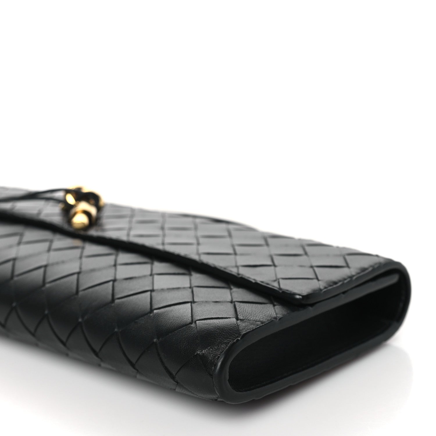 Bottega Veneta Nappa Intrecciato Long Andiamo Top Handle Clutch Black 8 of 8