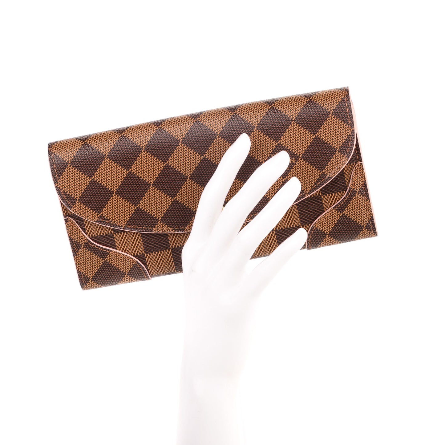Damier Ebene Caissa Wallet Rose Ballerine