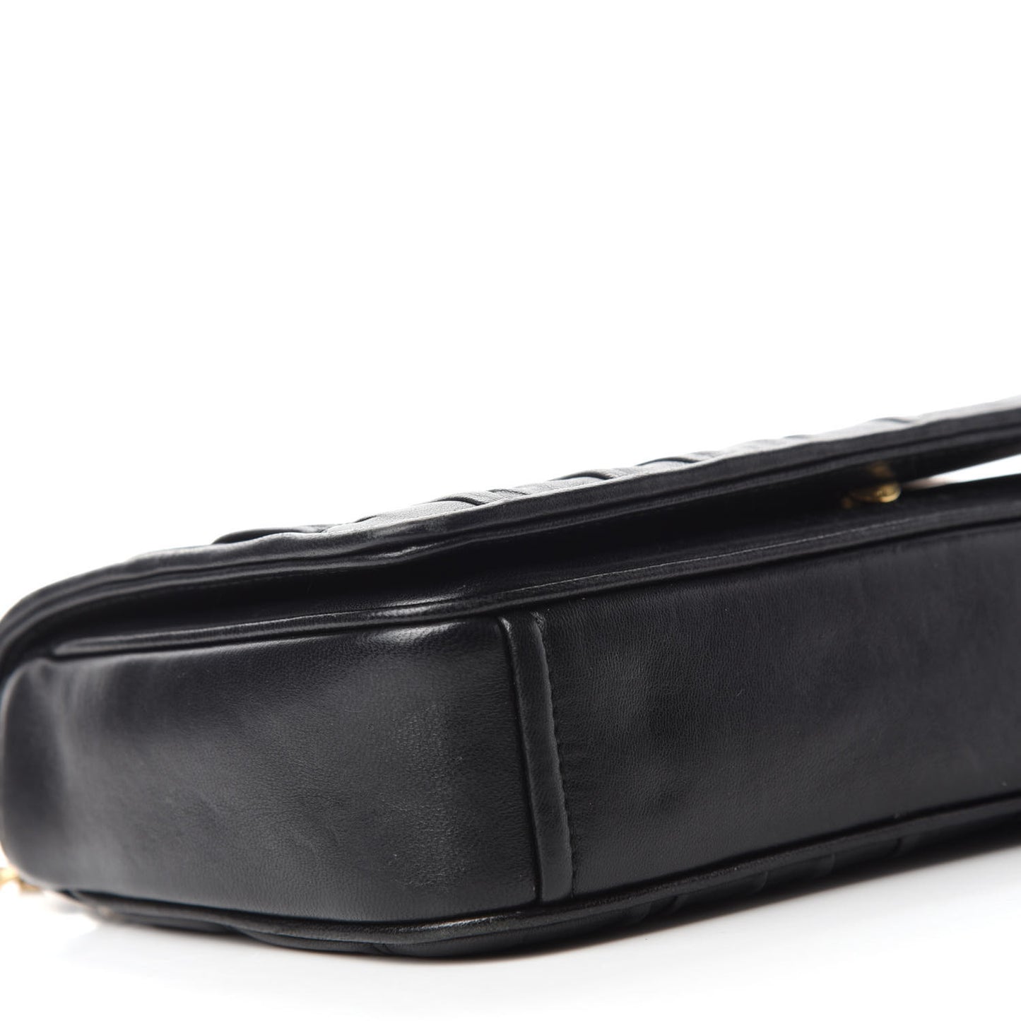 Nappa Gaufre Flap Black