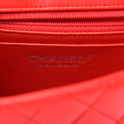 Chanel Lambskin Quilted Mini Square Flap Red 6 of 12