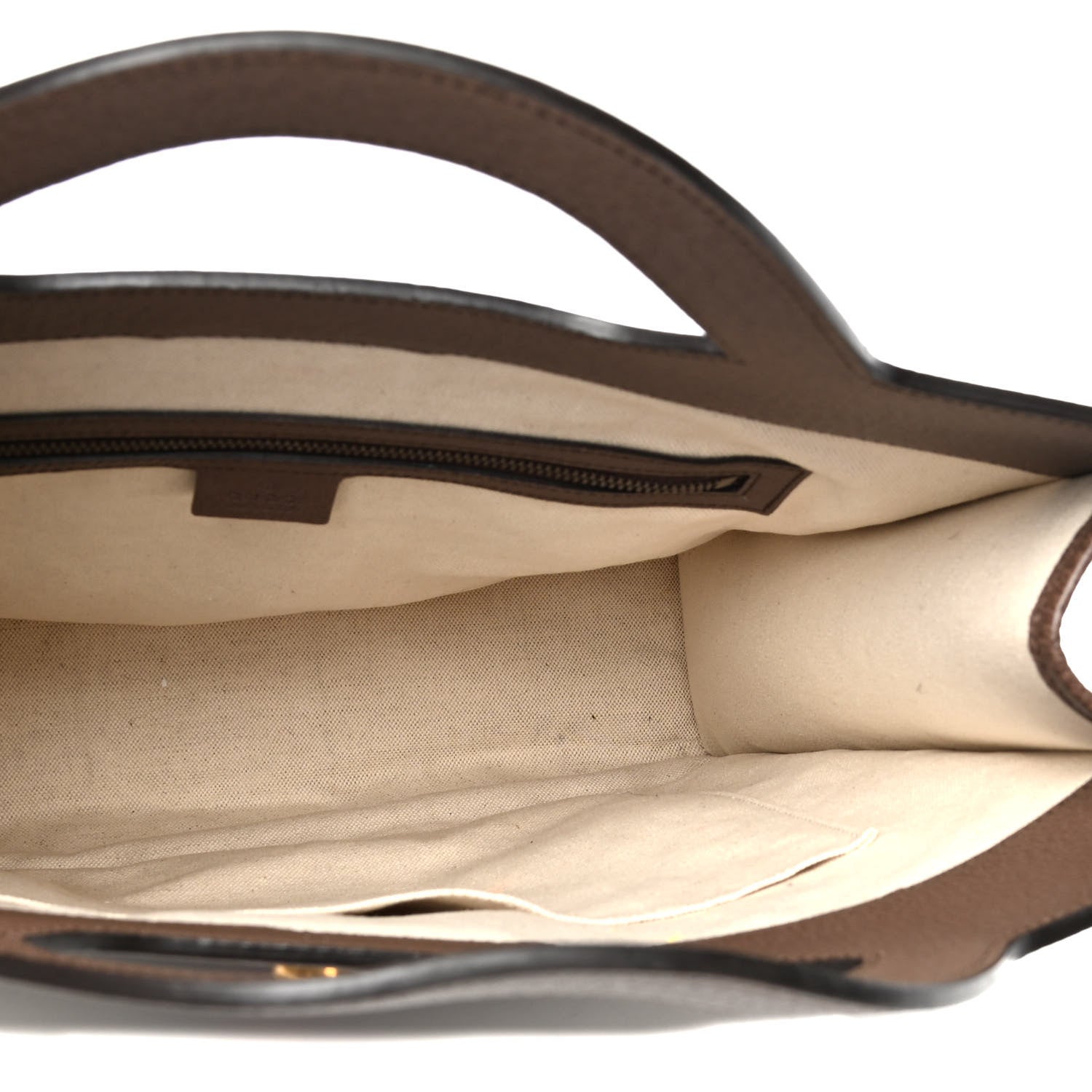 Gucci GG Supreme Monogram Textured Calfskin Web Medium Ophidia Slip Handle Tote Beige Ebony New Acero 4 of 6