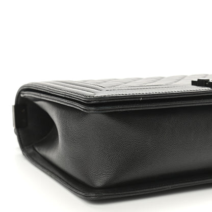 Chanel Caviar Quilted New Medium Boy Flap So Black 9 of 10