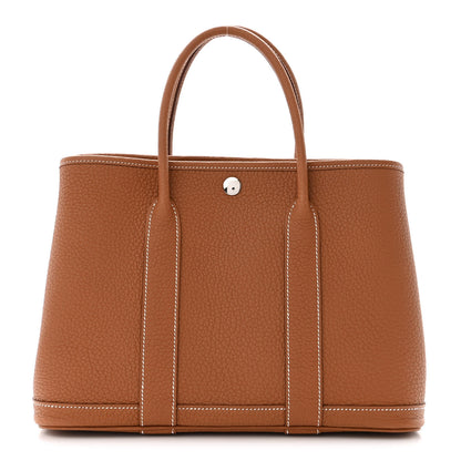 Hermes Vache Country Garden Party 30 TPM Gold 1 of 10