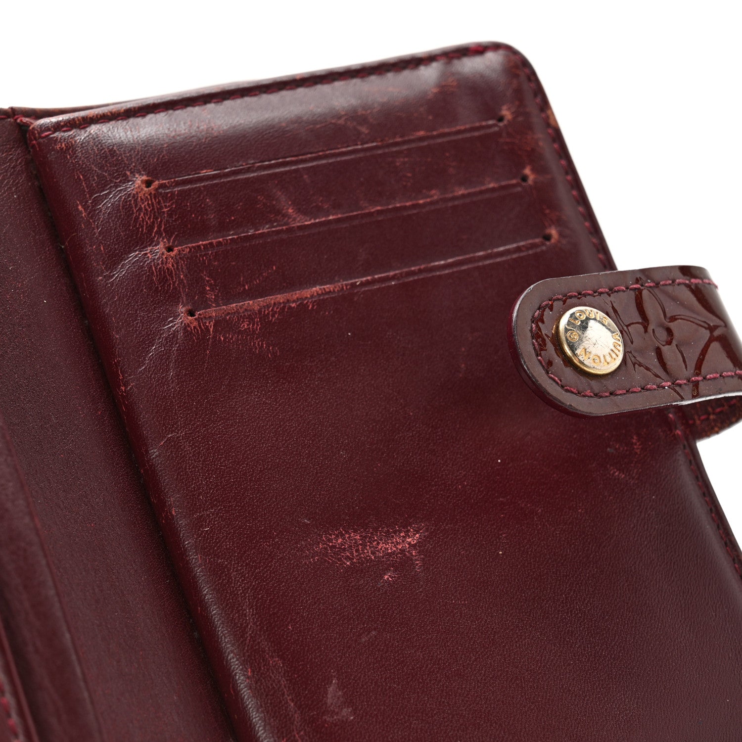 Louis Vuitton Vernis French Purse Wallet Rouge Fauviste 13 of 17