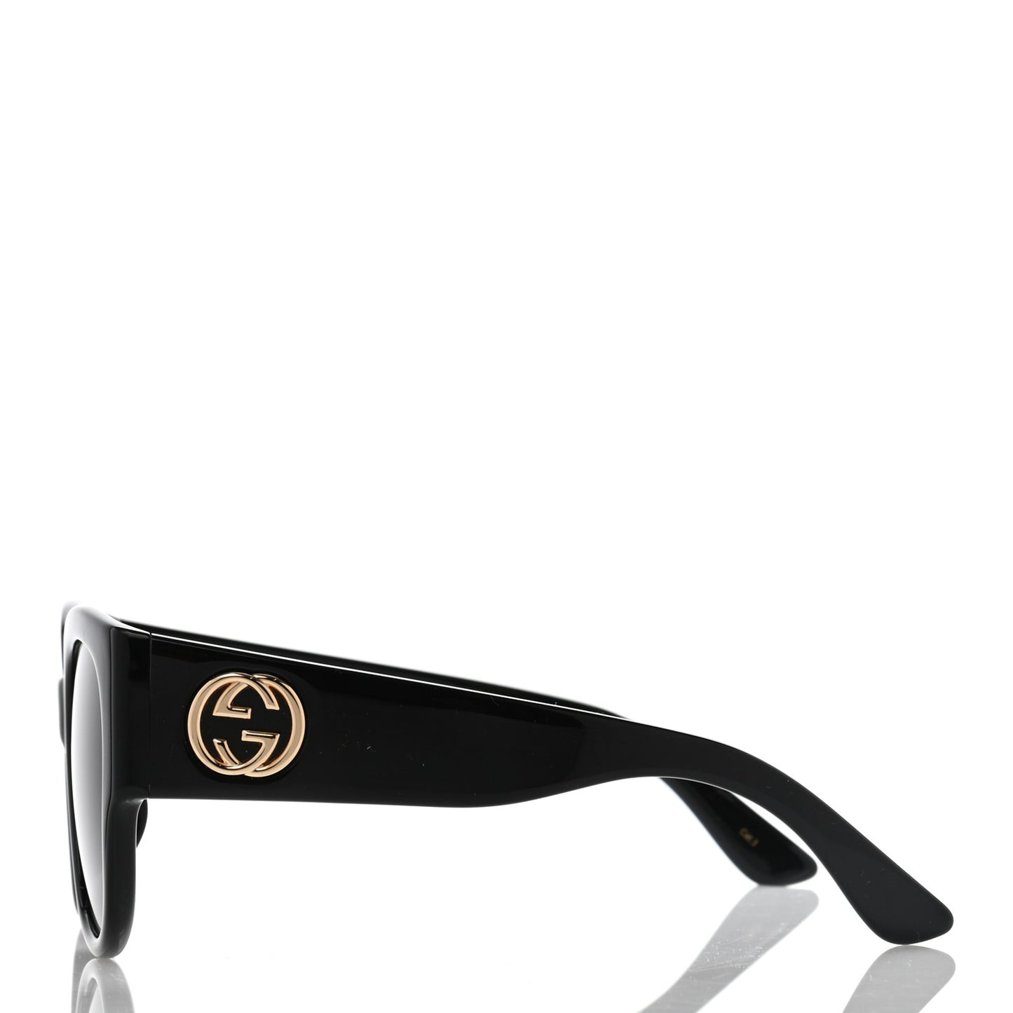 Acetate Square Frame Sunglasses GG0142SA Black