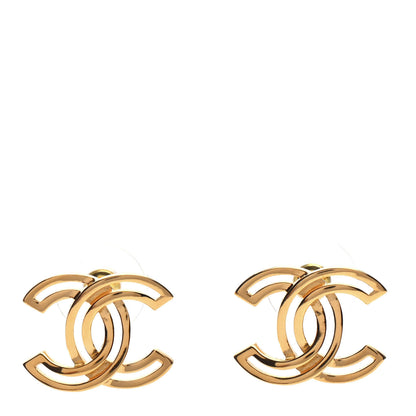 Chanel Metal Obazine CC Earrings Gold 1 of 5