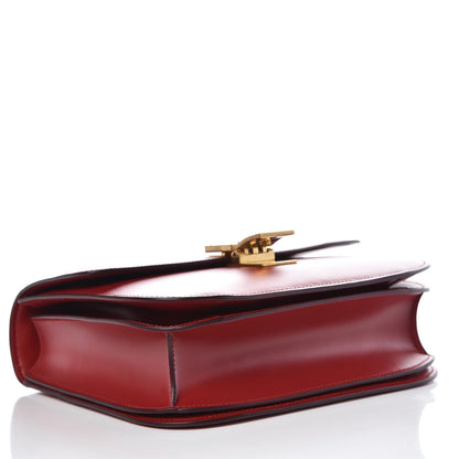 Celine Box Calfskin Medium Classic Box Flap Bag Red 4 of 8