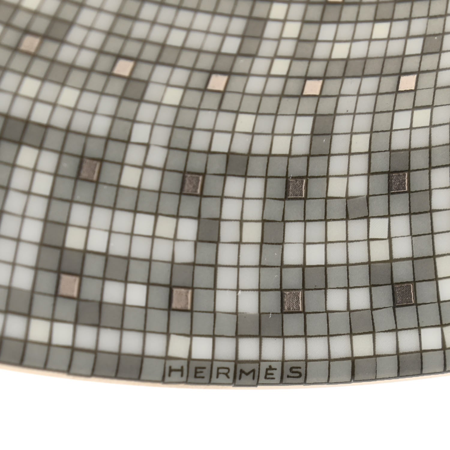 Hermes Porcelain Mosaique au 24 Platine Tart Platter 6 of 6