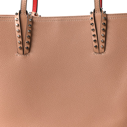 Christian Louboutin Calfskin Spikes East West Cabata Tote Nude 8 of 10