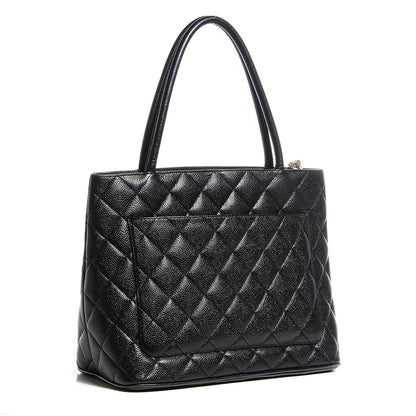 Chanel Caviar Quilted Medallion Tote Black 3 of 7