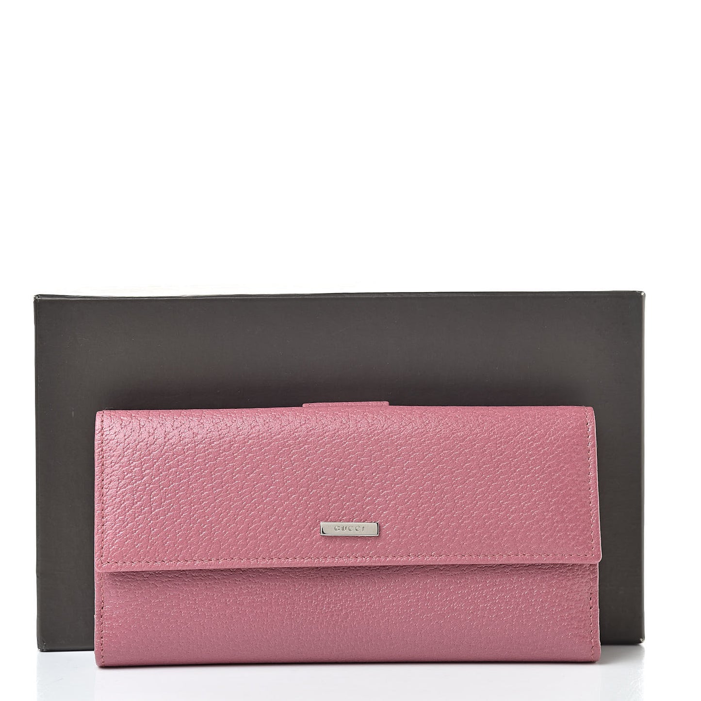 Calfskin Continental Wallet Pink