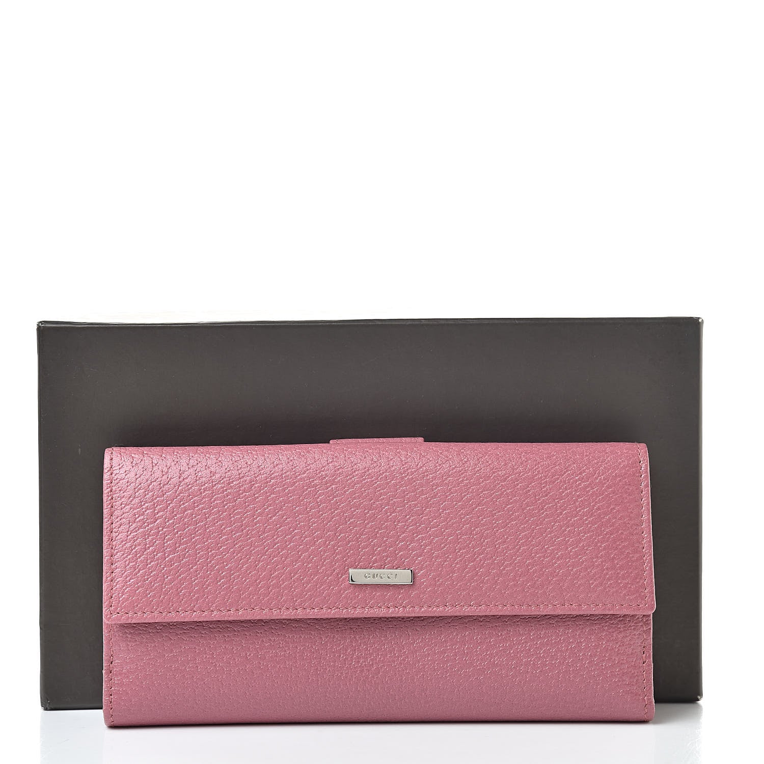 Gucci Calfskin Continental Wallet Pink 10 of 10