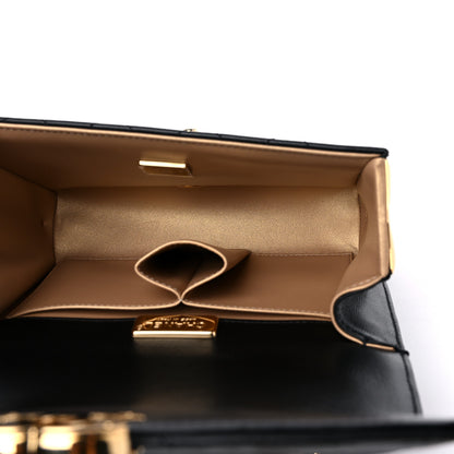 Chanel Lambskin Quilted Mini Golden Plate Flap Black 5 of 10