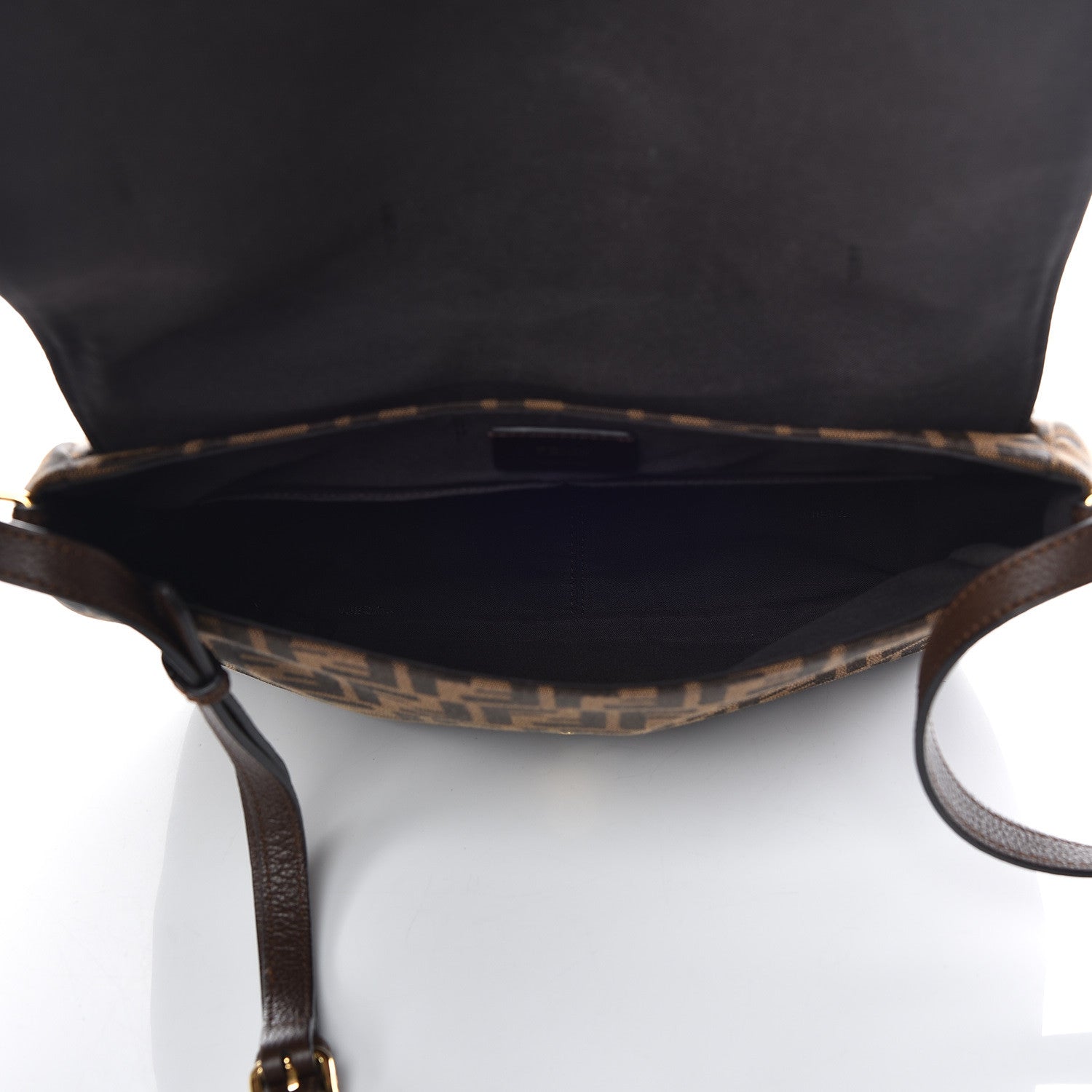 Fendi Zucca Vitello Artic Messenger Bag Tobacco Castagna 5 of 11