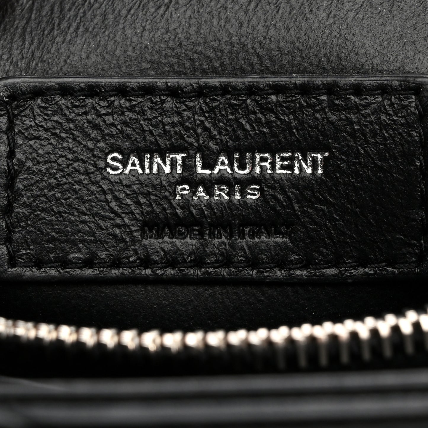 Calfskin Y Quilted Monogram Small Loulou Chain Satchel Black