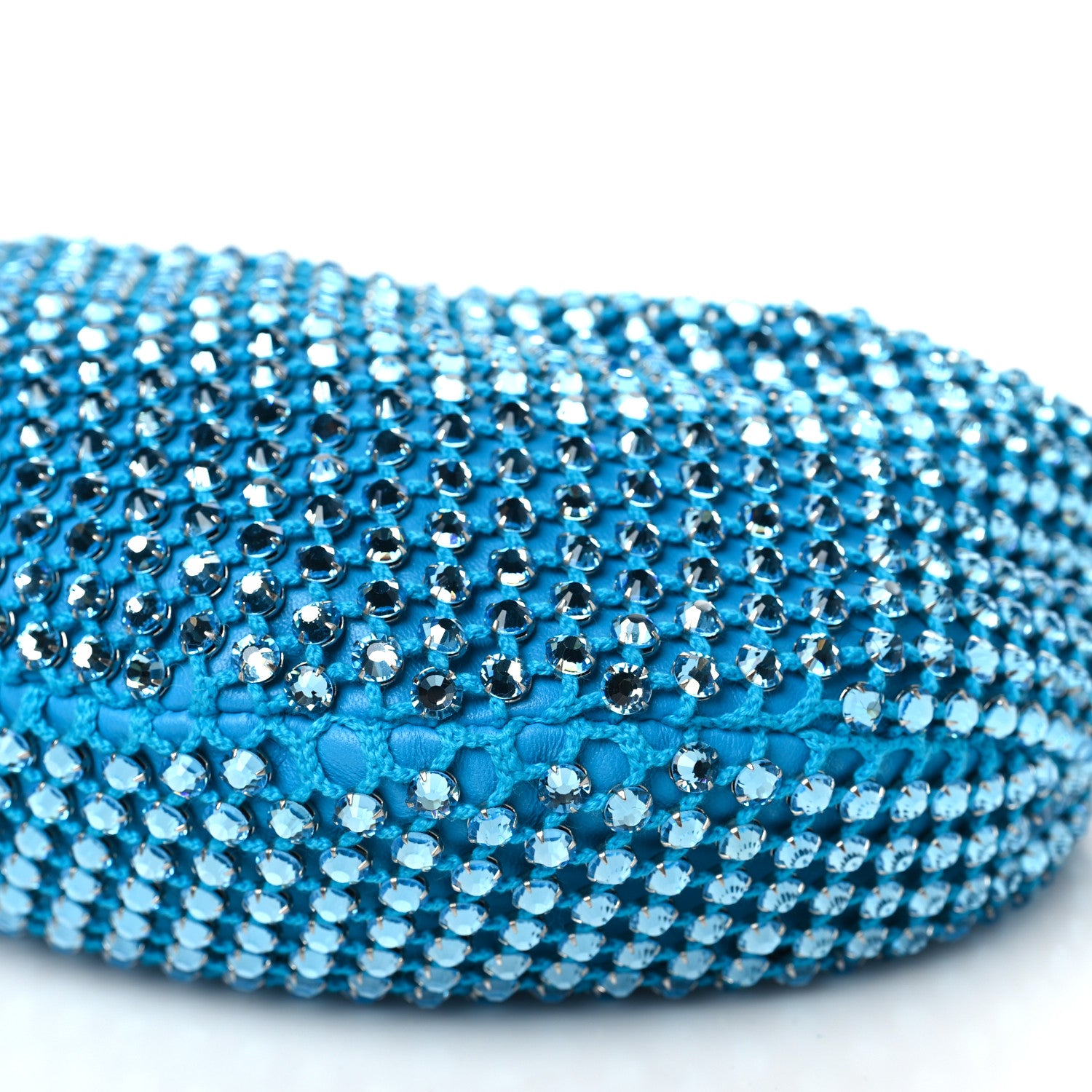 Bottega Veneta Mesh Crystal Nappa Intrecciato Mini Jodie Pool Aquamarine 10 of 10
