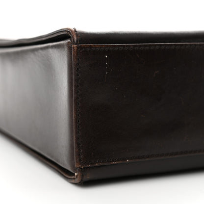 Prada Vitello Smalt Shoulder Bag Ebano 8 of 16