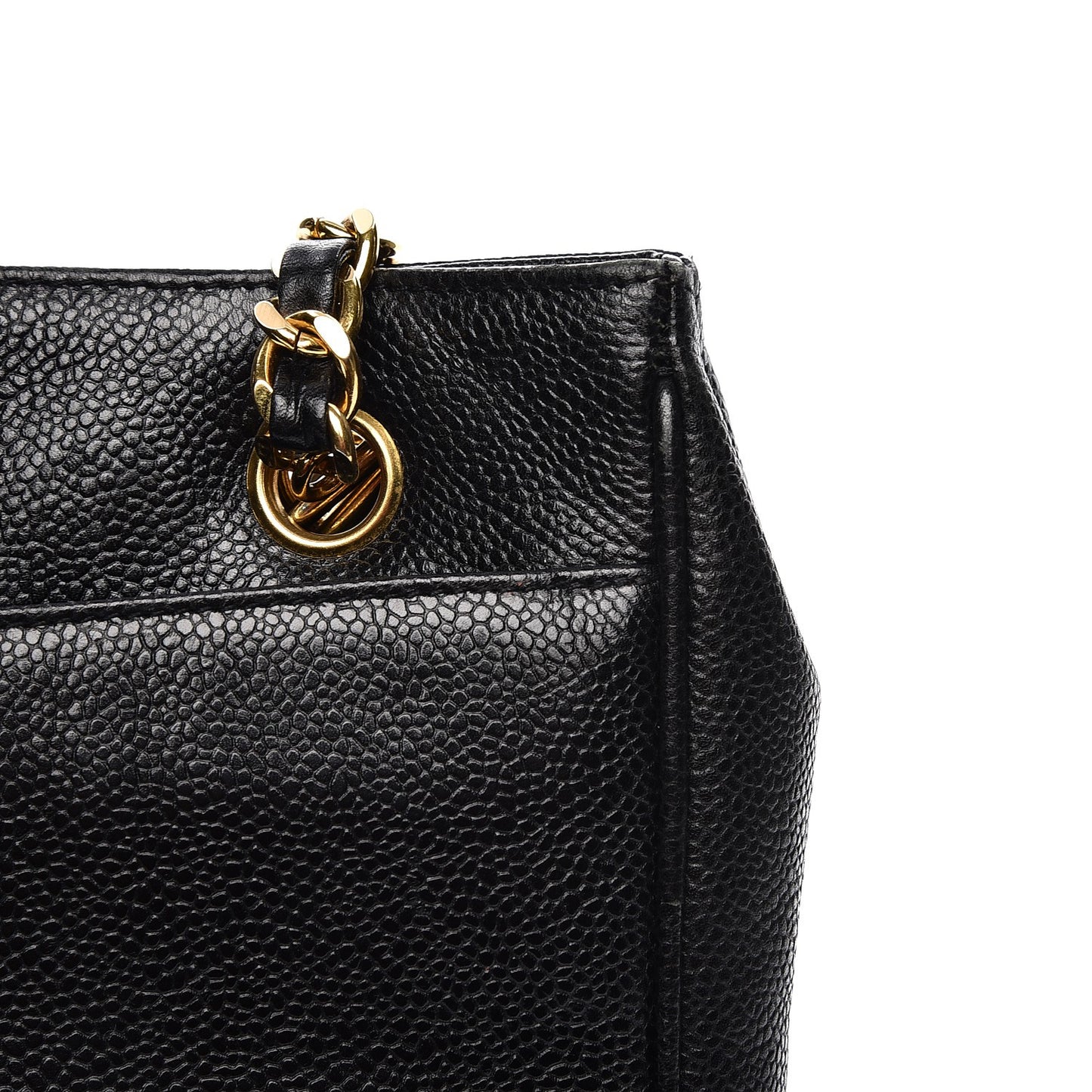 Caviar CC Shoulder Bag Black