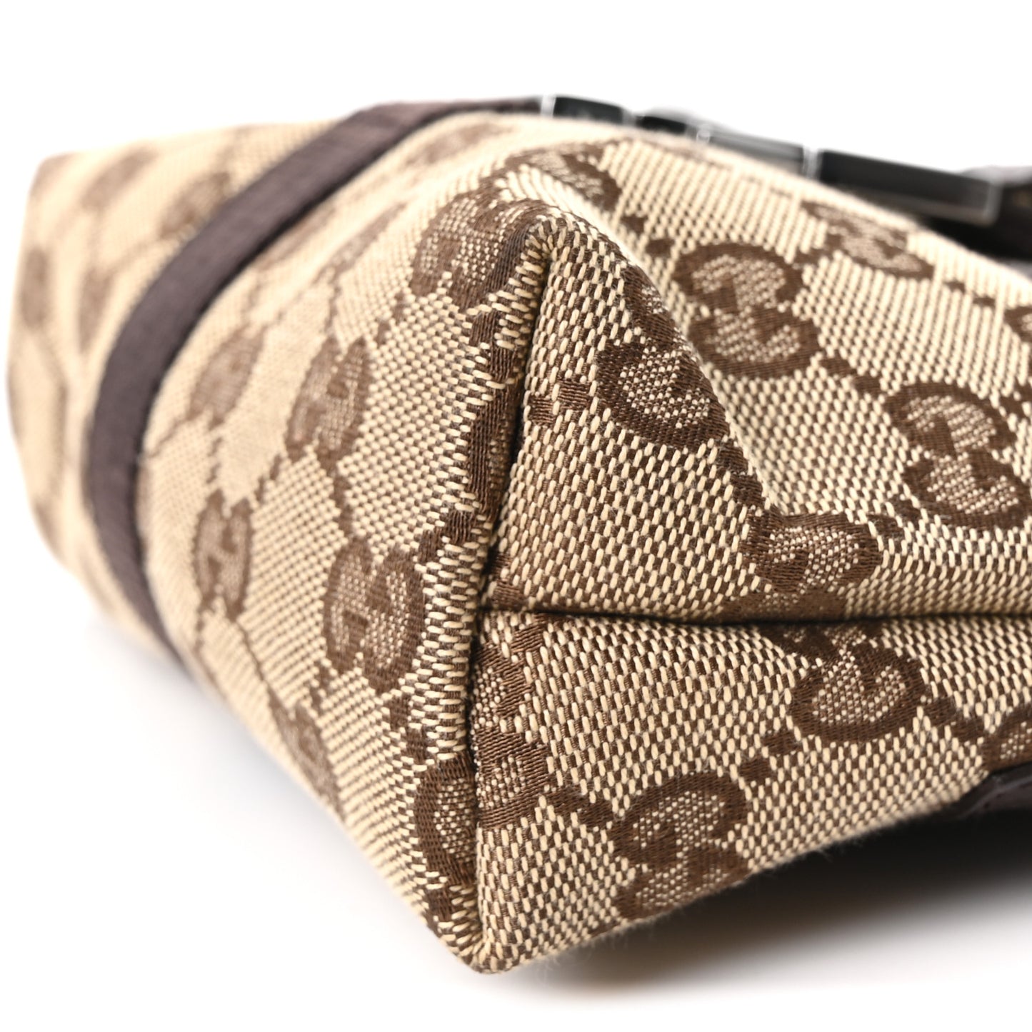 Monogram Waist Pouch Bag Dark Brown