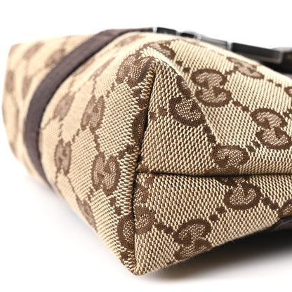 Gucci Monogram Waist Pouch Bag Dark Brown 9 of 9