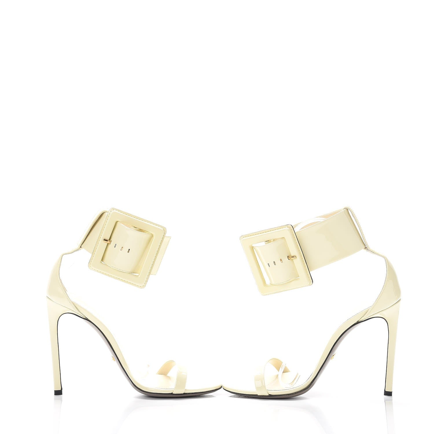 Gucci Patent Victorie Sandals 38 White 6 of 13