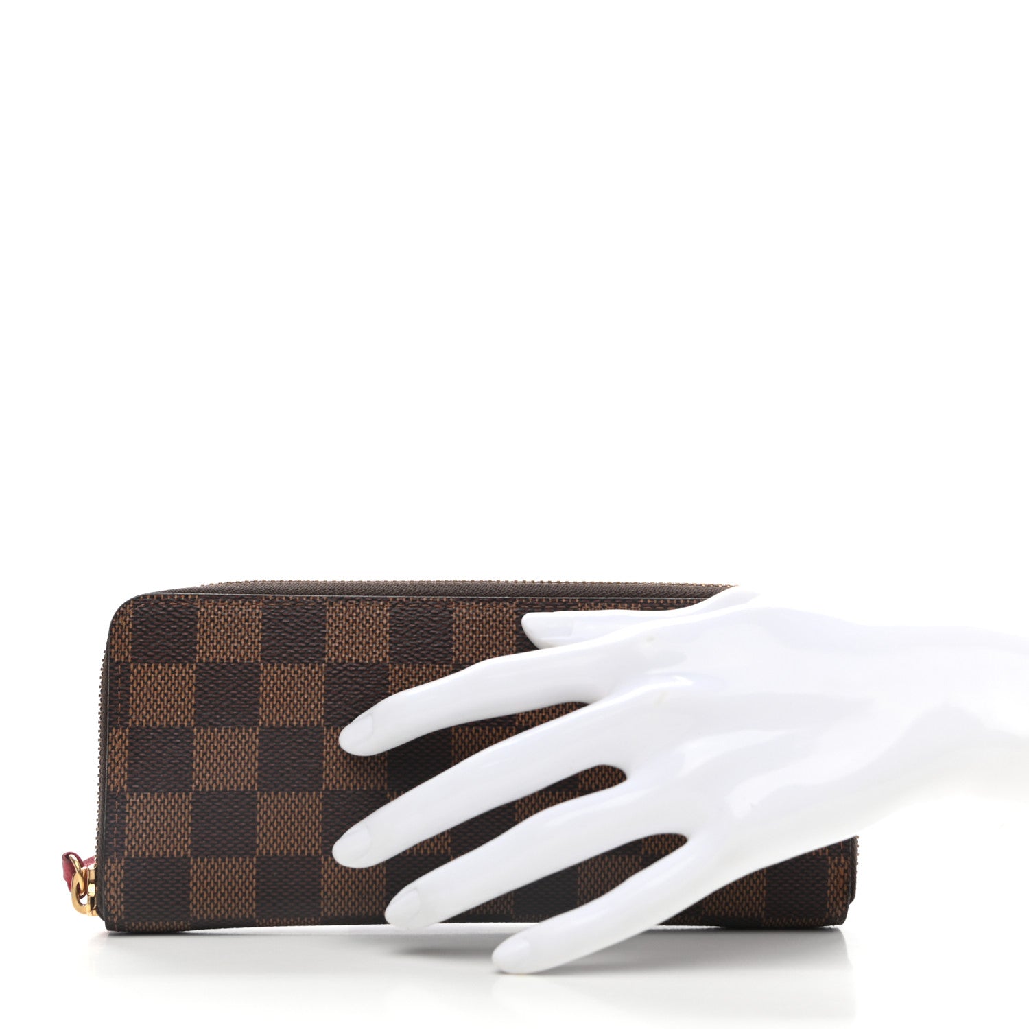 Louis Vuitton Damier Ebene Clemence Wallet Cherry 2 of 6