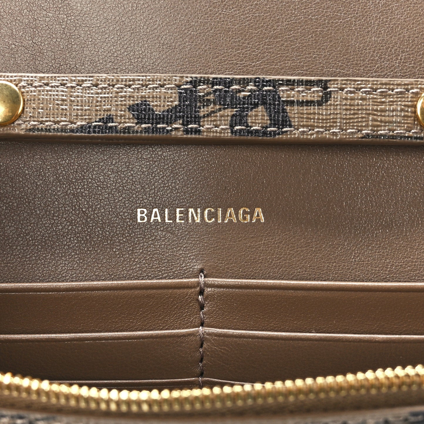 Coated Canvas BB Monogram Allover Logo Hourglass Chain Bag Beige Brown Black