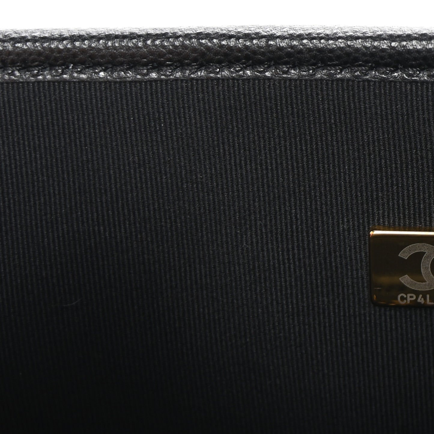 Caviar Quilted School Memory Small Top Handle Flap Black