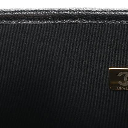 Chanel Caviar Quilted School Memory Small Top Handle Flap Black 7 of 10