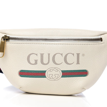 Gucci Grained Calfskin Small Logo Belt Bag White 7 of 10