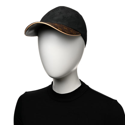 Louis Vuitton Polyester Silk Monogram LV Get Ready Cap M Black 2 of 10