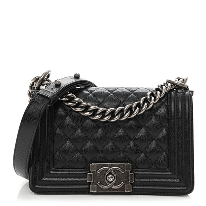 Chanel Caviar Quilted Small Boy Flap Black 1 of 8