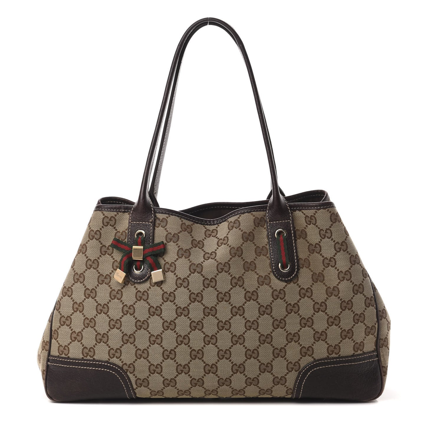 Monogram Medium Princy Tote Dark Brown