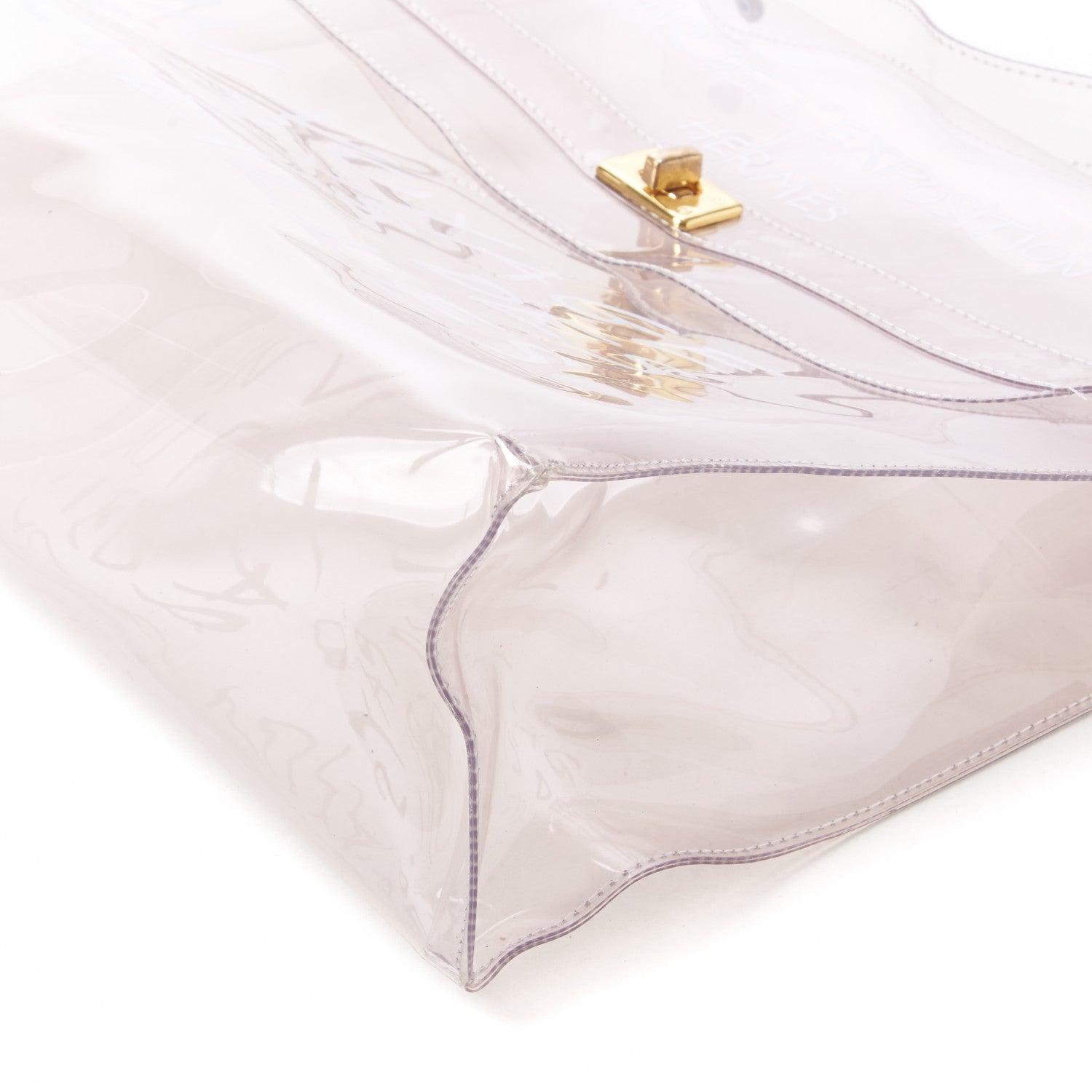 Hermes Vinyl Souvenir De L'Exposition Kelly Transparent 5 of 7