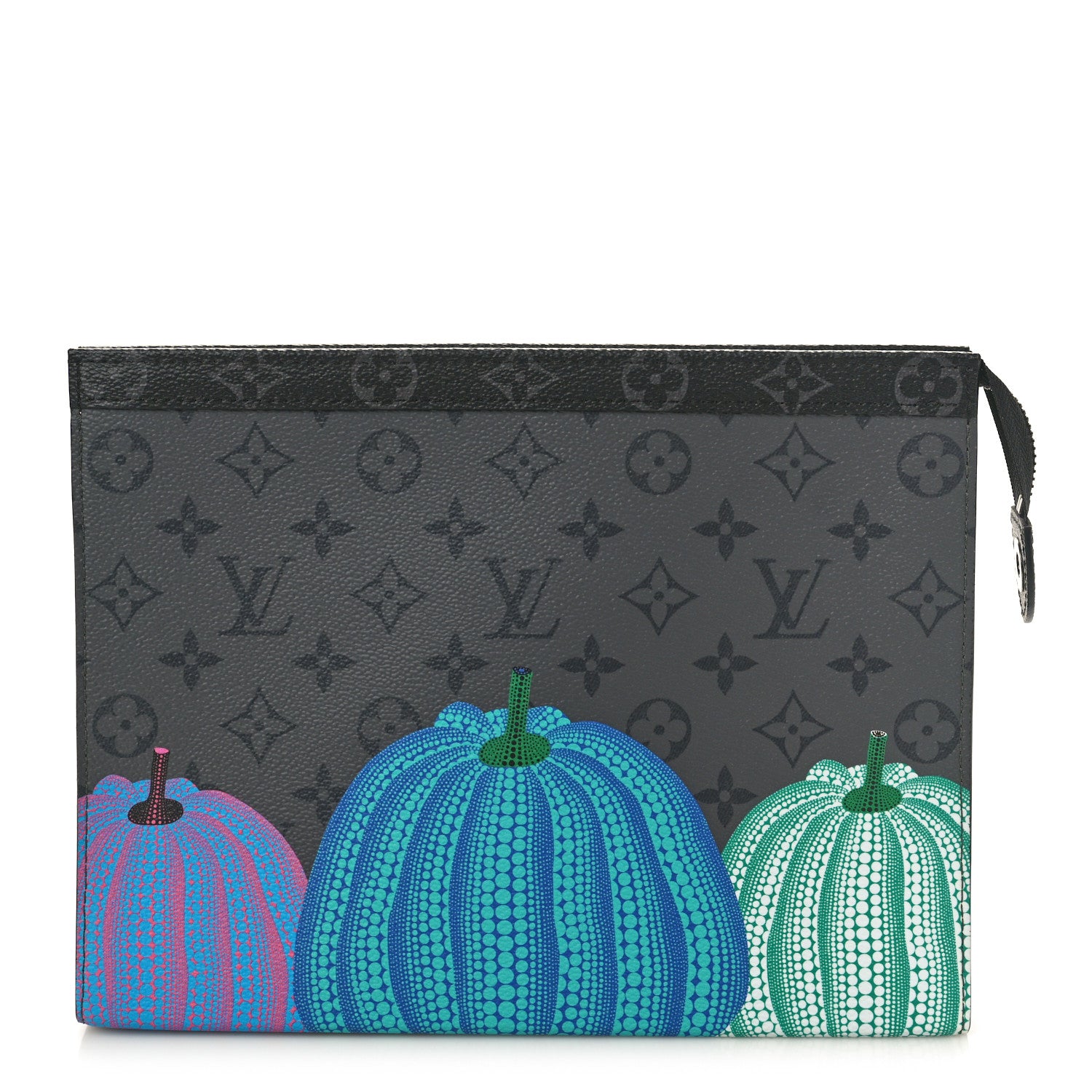 Louis Vuitton LV X YK Monogram Eclipse Reverse Pumpkin Pochette Voyage MM Multicolor 1 of 7