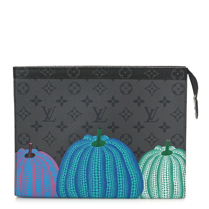 Louis Vuitton LV X YK Monogram Eclipse Reverse Pumpkin Pochette Voyage MM Multicolor 1 of 7
