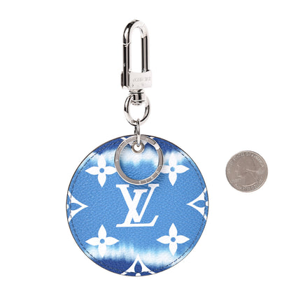 Louis Vuitton Monogram Escale Bag Charm Key Holder Blue 2 of 5