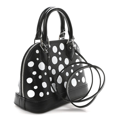 Louis Vuitton X YK Epi Alma BB Black White 3 of 9