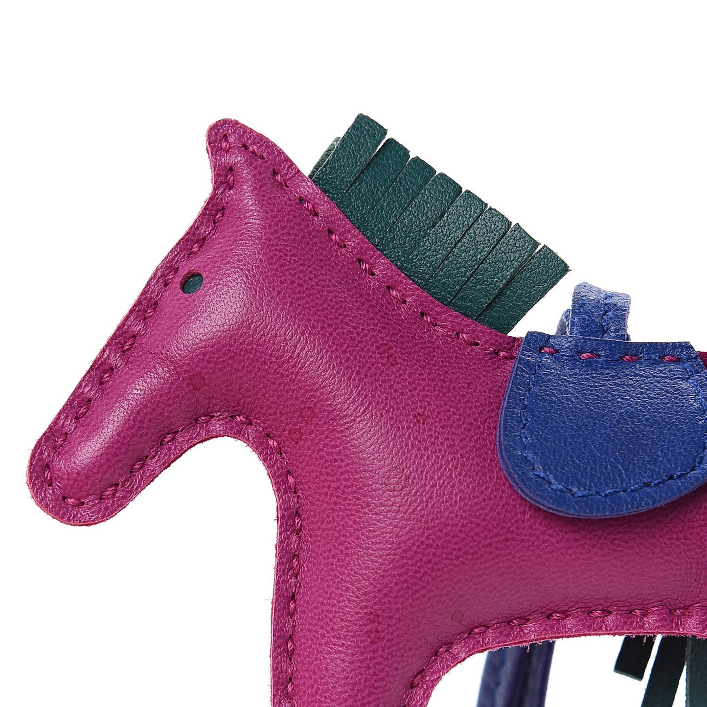 Milo Lambskin Grigri Rodeo Horse Bag Charm PM Rose Pourpre Bleu Electrique Malachite