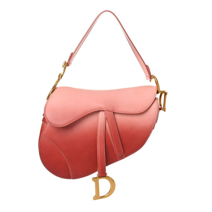 Christian Dior Gradient Calfskin Saddle Bag Pink 1 of 8