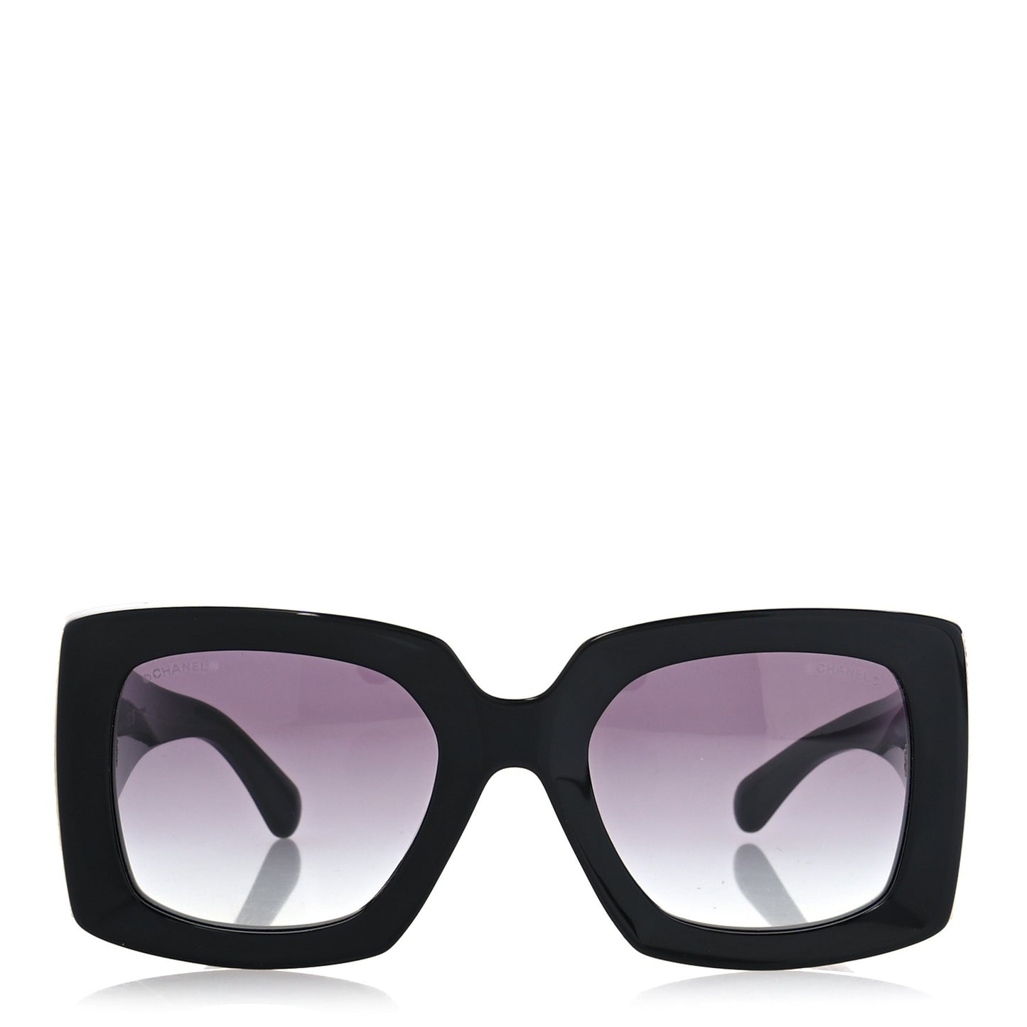 Acetate Rectangle Sunglasses 5435 Black