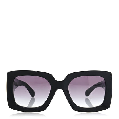 Chanel Acetate Rectangle Sunglasses 5435 Black 2 of 8