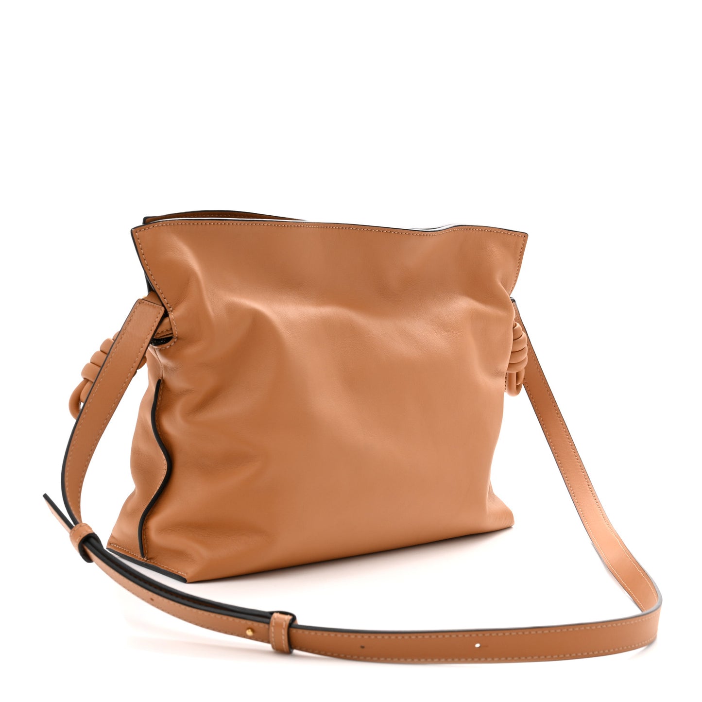 Nappa Medium Flamenco Knot Bag Warm Desert
