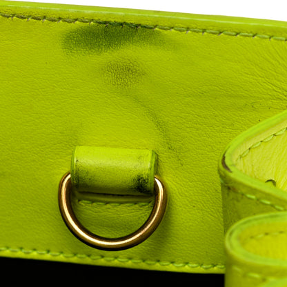 Saint Laurent Calfskin Nano Sac De Jour Neon Yellow 16 of 22